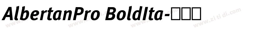 AlbertanPro BoldIta字体转换